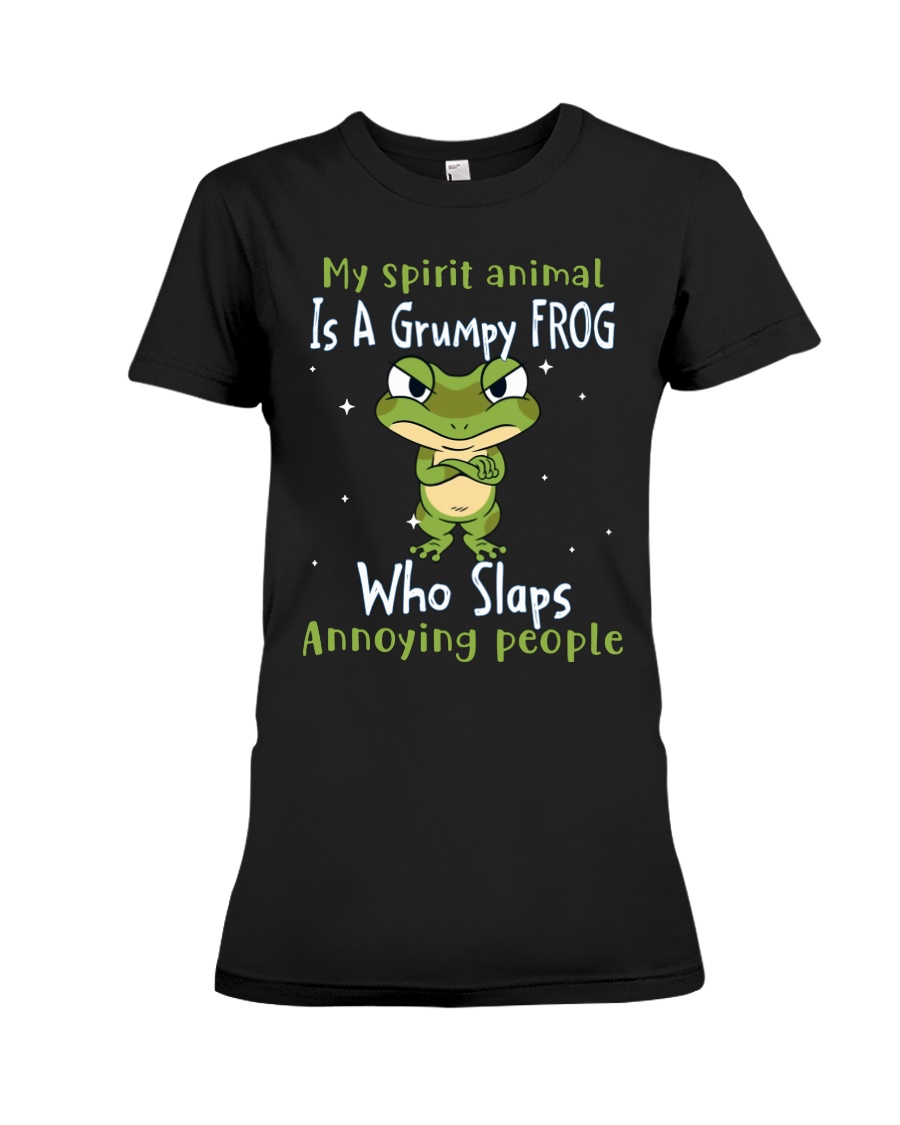 Frog My Spirit Animal Is A Grumpy Frog Who Slaps Annoying People Shirt3