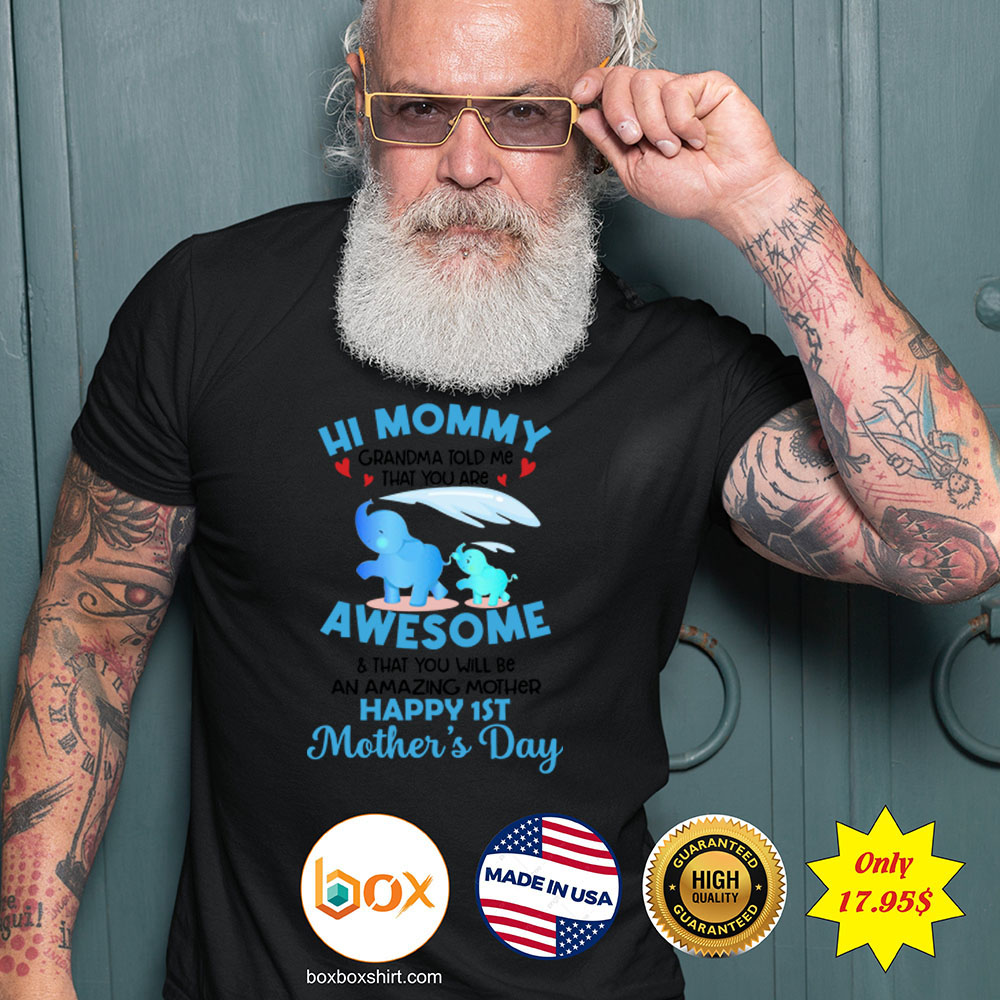 Hi mommy Grandma told me that you are awesome Shirt4