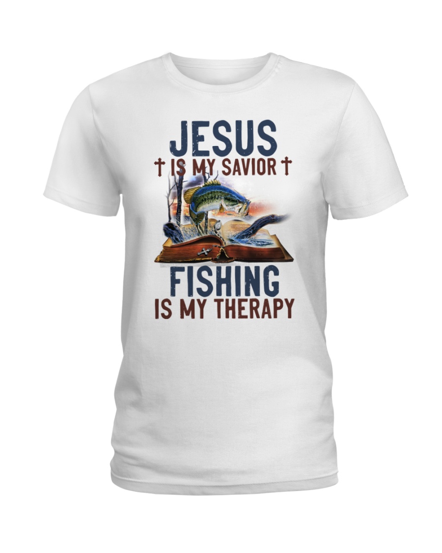 Jesus Is My Savior Fishing Is My Therapy Shirt2
