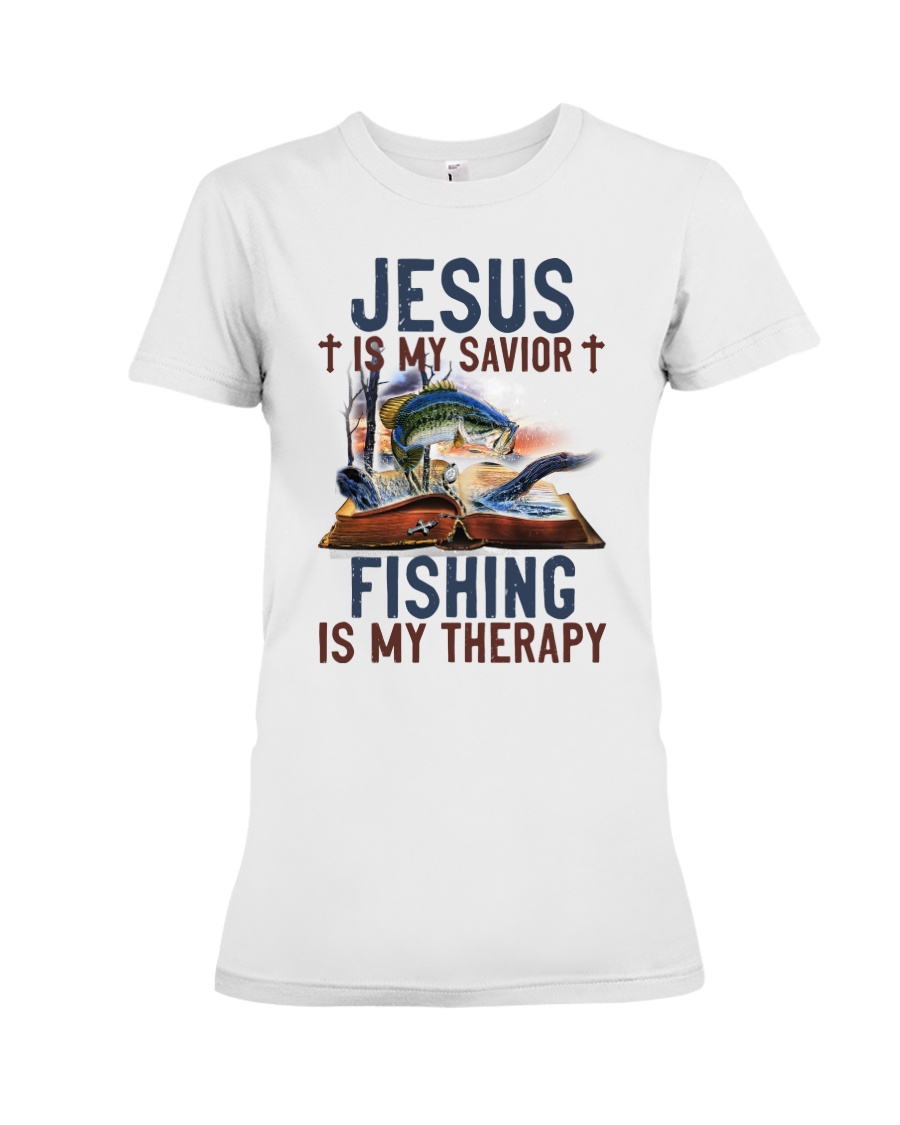 Jesus Is My Savior Fishing Is My Therapy Shirt3