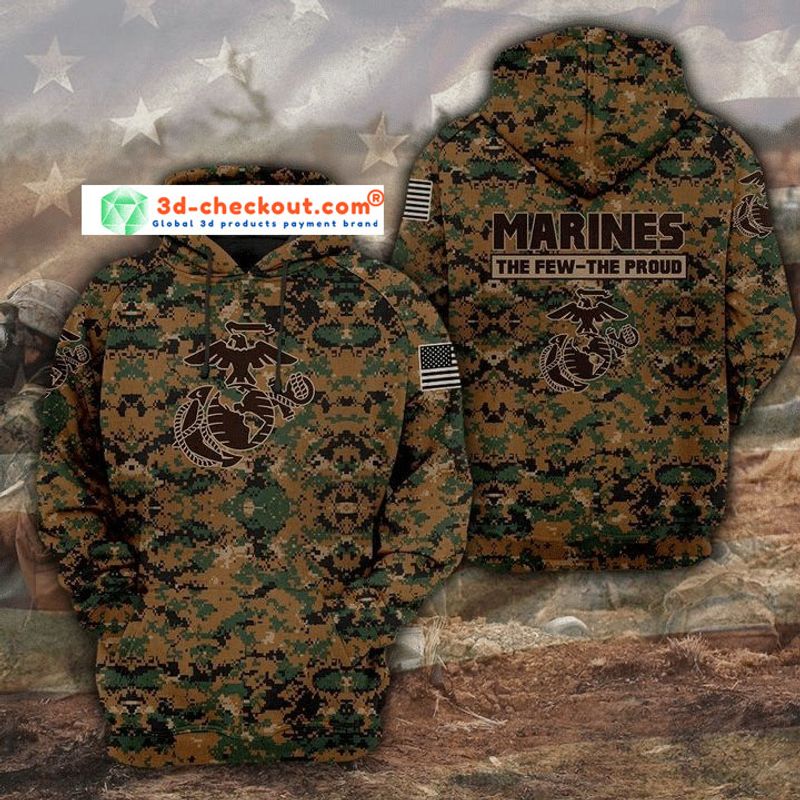 Marines the few the proud 3D hoodie