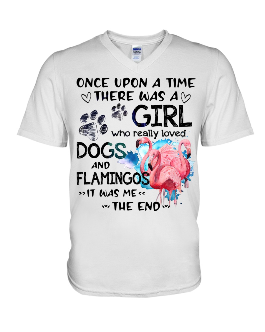 Once Upon A Time There Was A Girl Who Really Loved Dogs And Flamingos Shirt9