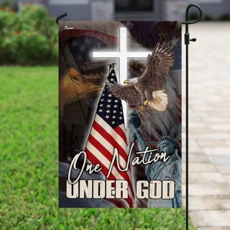 One nation under god American flag 4