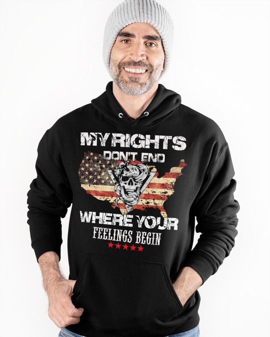 Skull My Rights Dont end Where Your Feelings Begin Shirt1