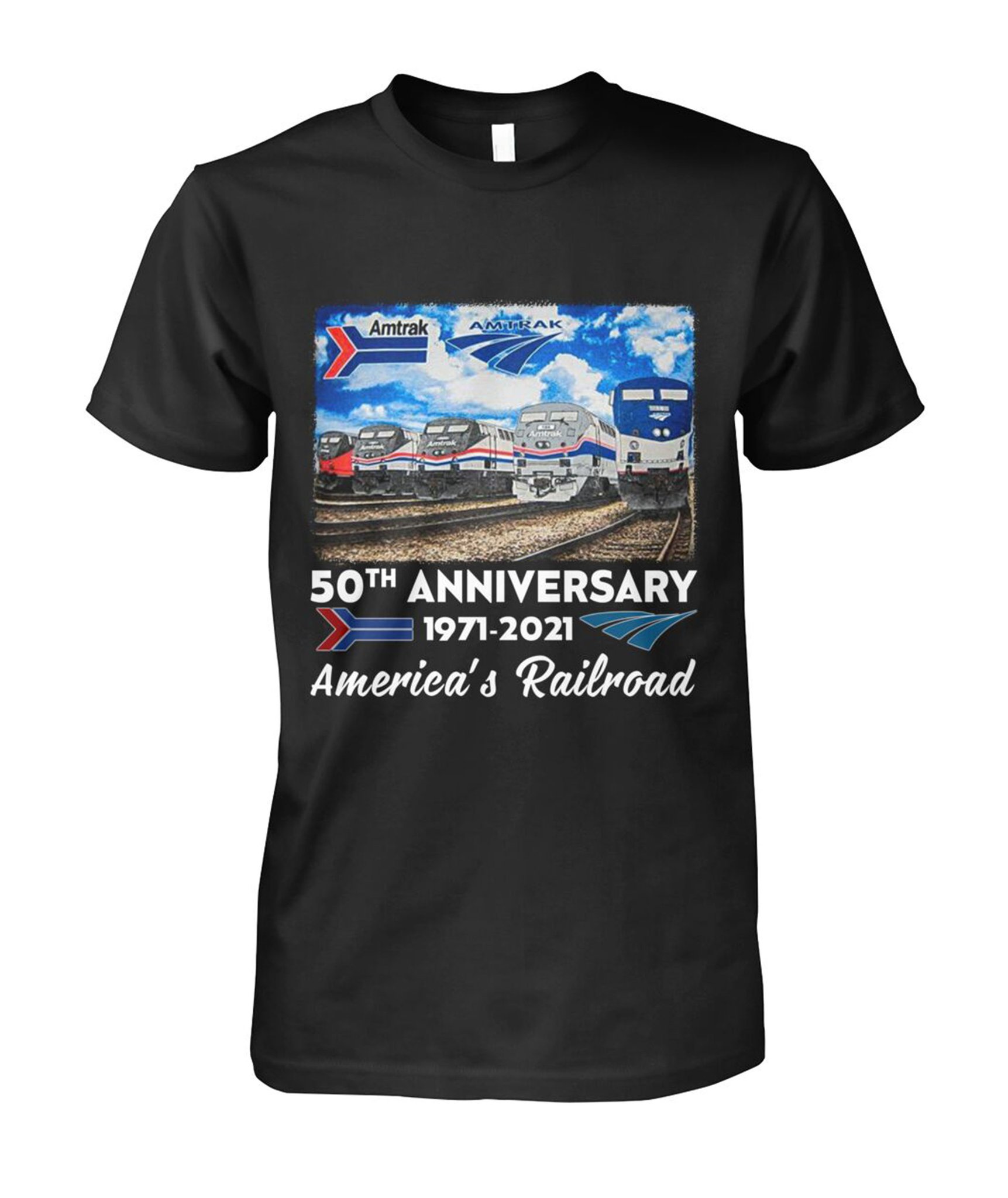 50th Anniversary 1971 2021 Americas Railroad Shirt1