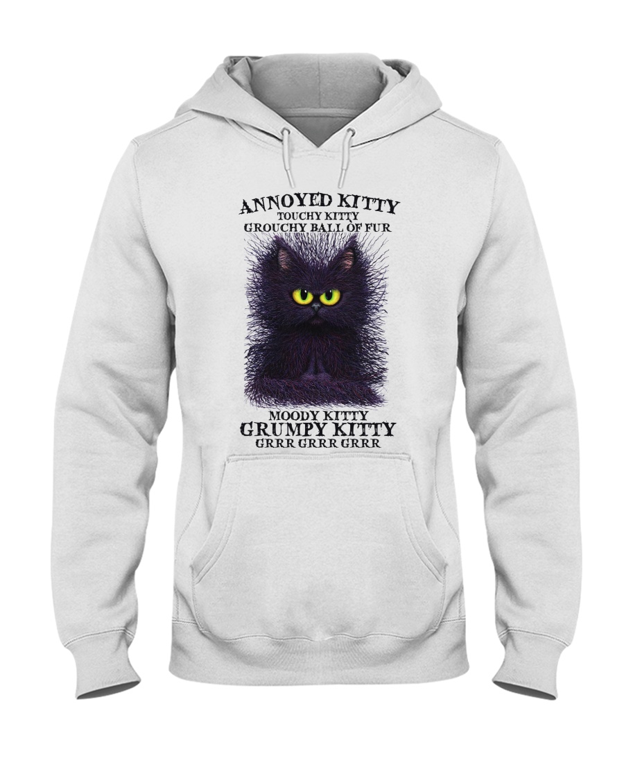 Black Cat Annoyed Kitty Touchy Kitty Grouchy Ball Of Fur Moody Kitty Grumpy Kitty Shirt67