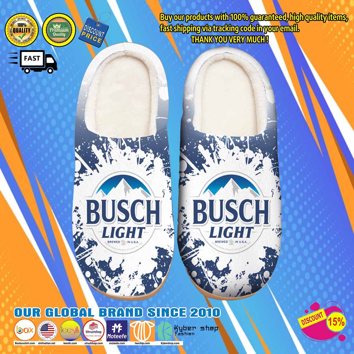 Busch Light Beer Shoes Slippers 6