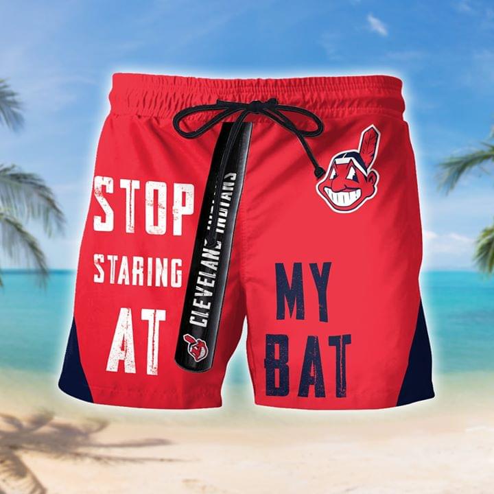 Cleveland stop staring at my bat beach short