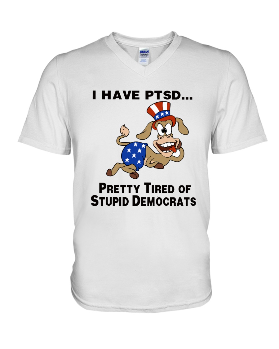 Cow I Have Ptsd Pretty Tired Of Stupid Democrats Shirt6