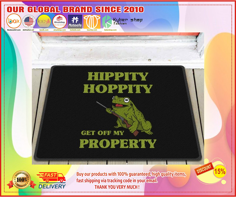 Frog hippity hoppity get off my property doormat4