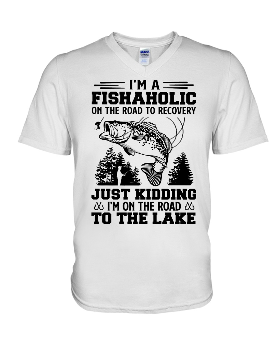 Im A Fishaholic On The Road To Recovery Just Kidding Im On The Road To The Lake Shirt8