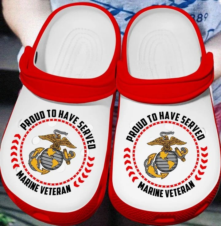 Marine veteran proud to have serveo Crocs Clog Shoes