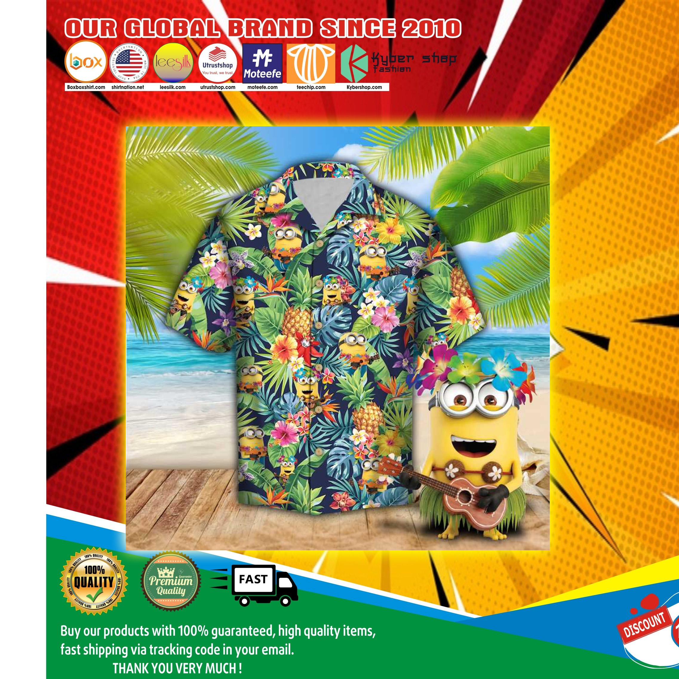Minions Tropical Hawaii Shirt4