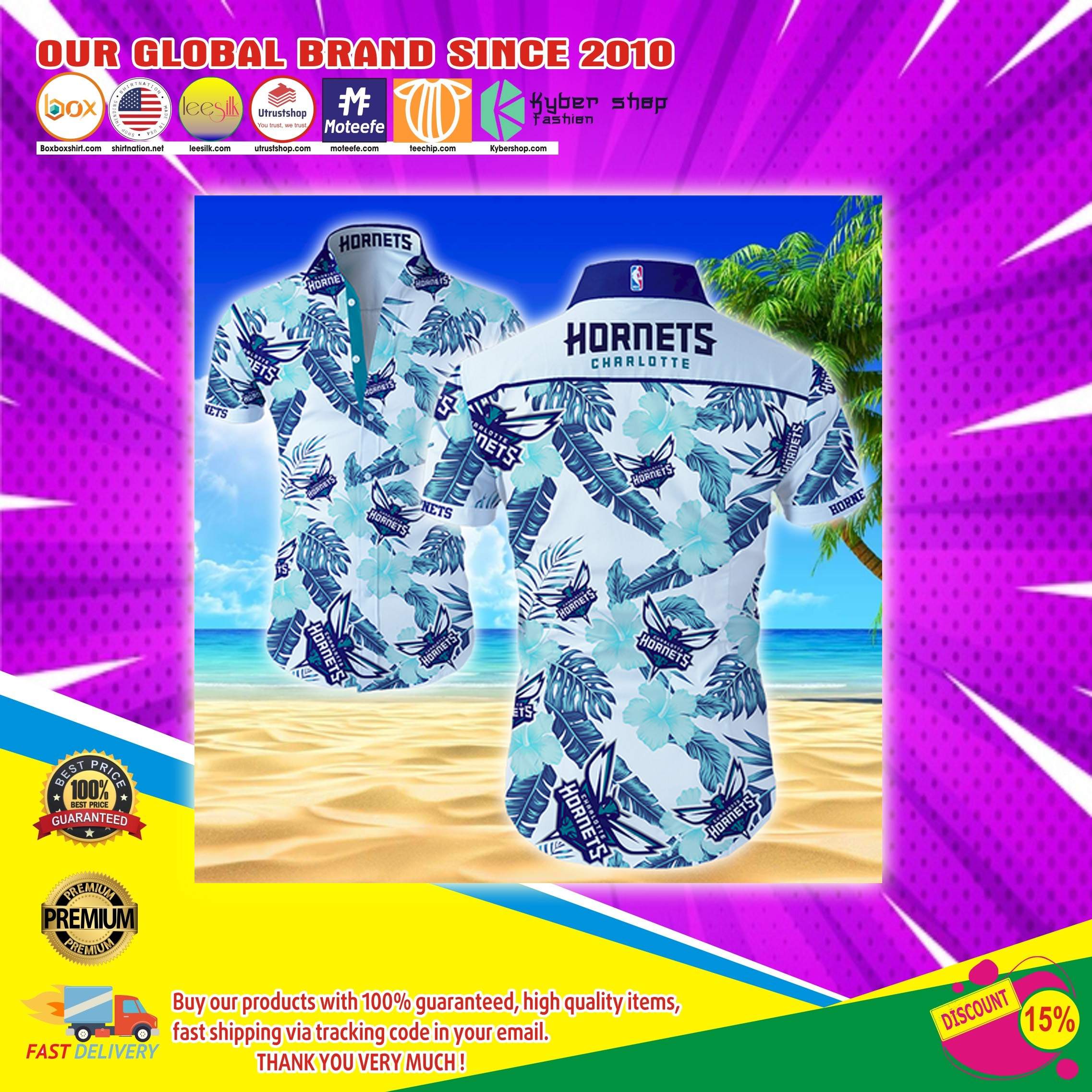 Nba Charlotte Hornets Hawaiian shirt4