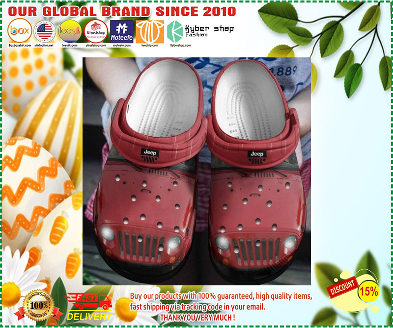 Red jeep croc shoes 3