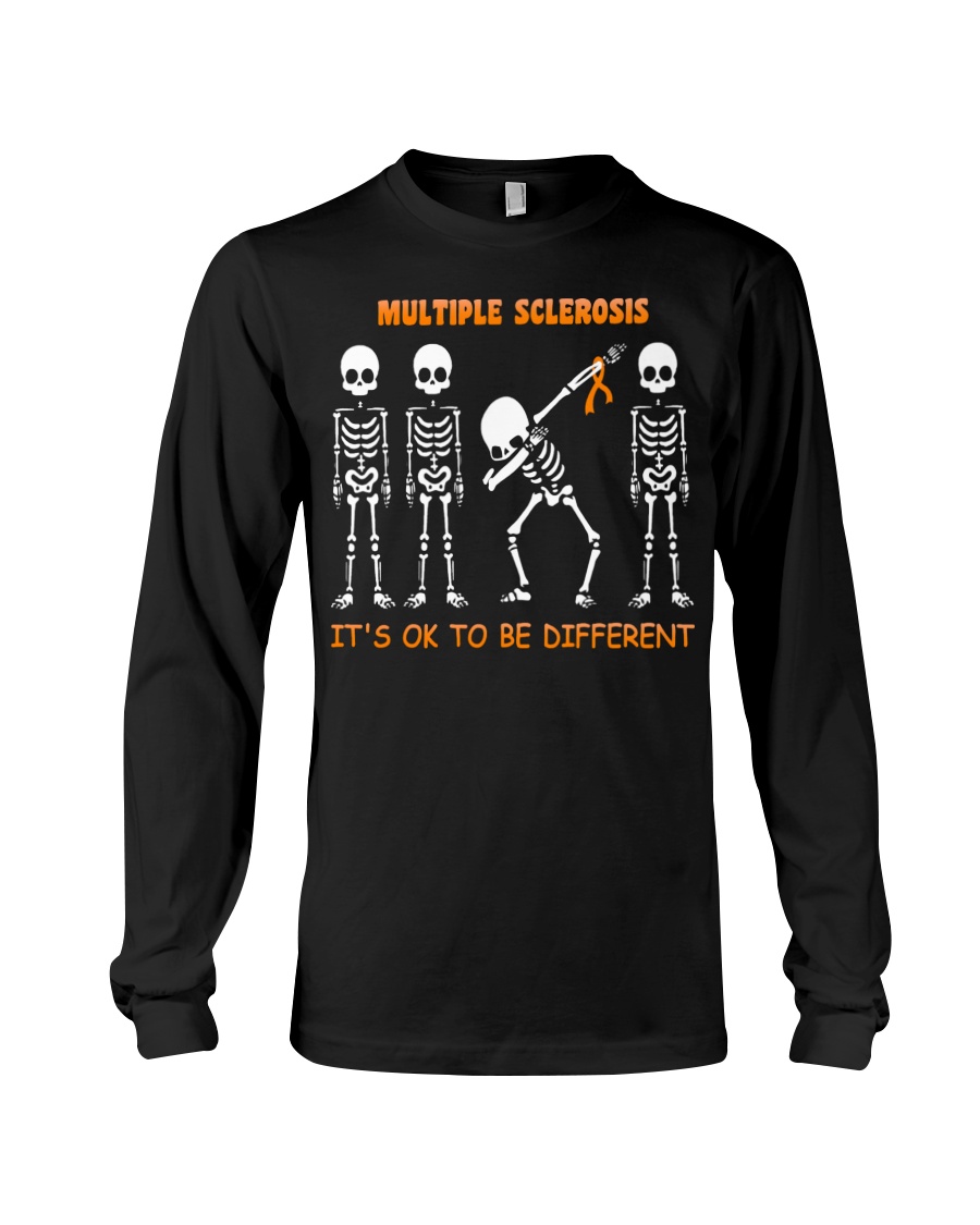 Skeleton Multiple Sclerosis Its Ok To Be Different Shirt6