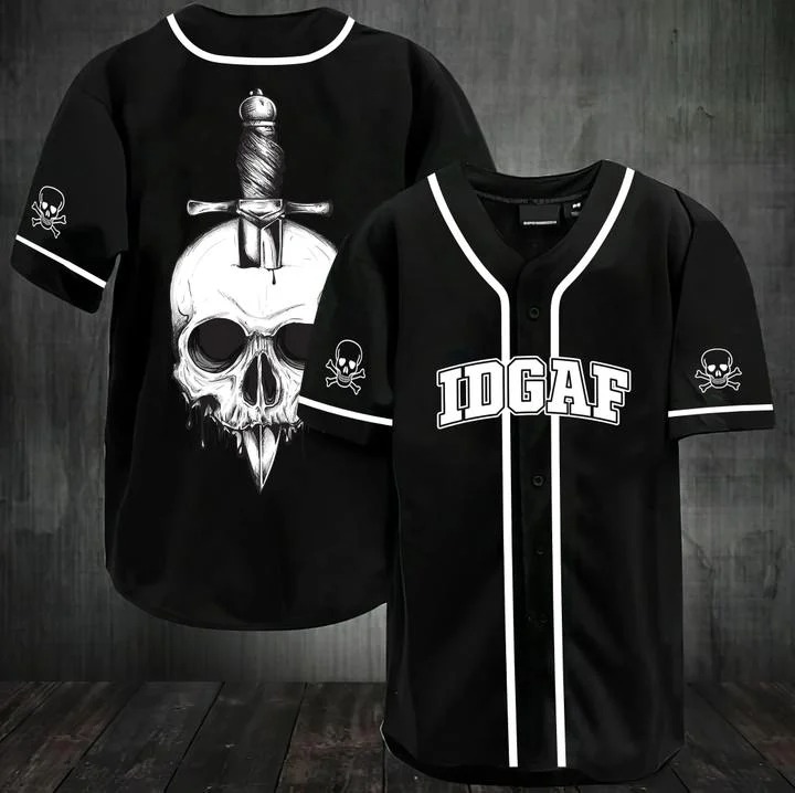Skull ODGAF baseball jersey