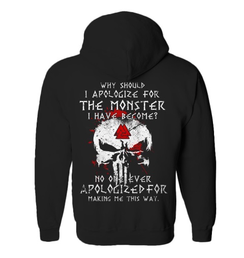 Skull Why Should I Apologize For The Monster Have Become Shirt3
