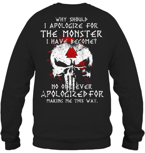 Skull Why Should I Apologize For The Monster Have Become Shirt4