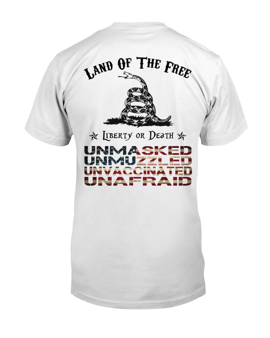 Snake Land Of The Free Liberty Or Death Shirt2