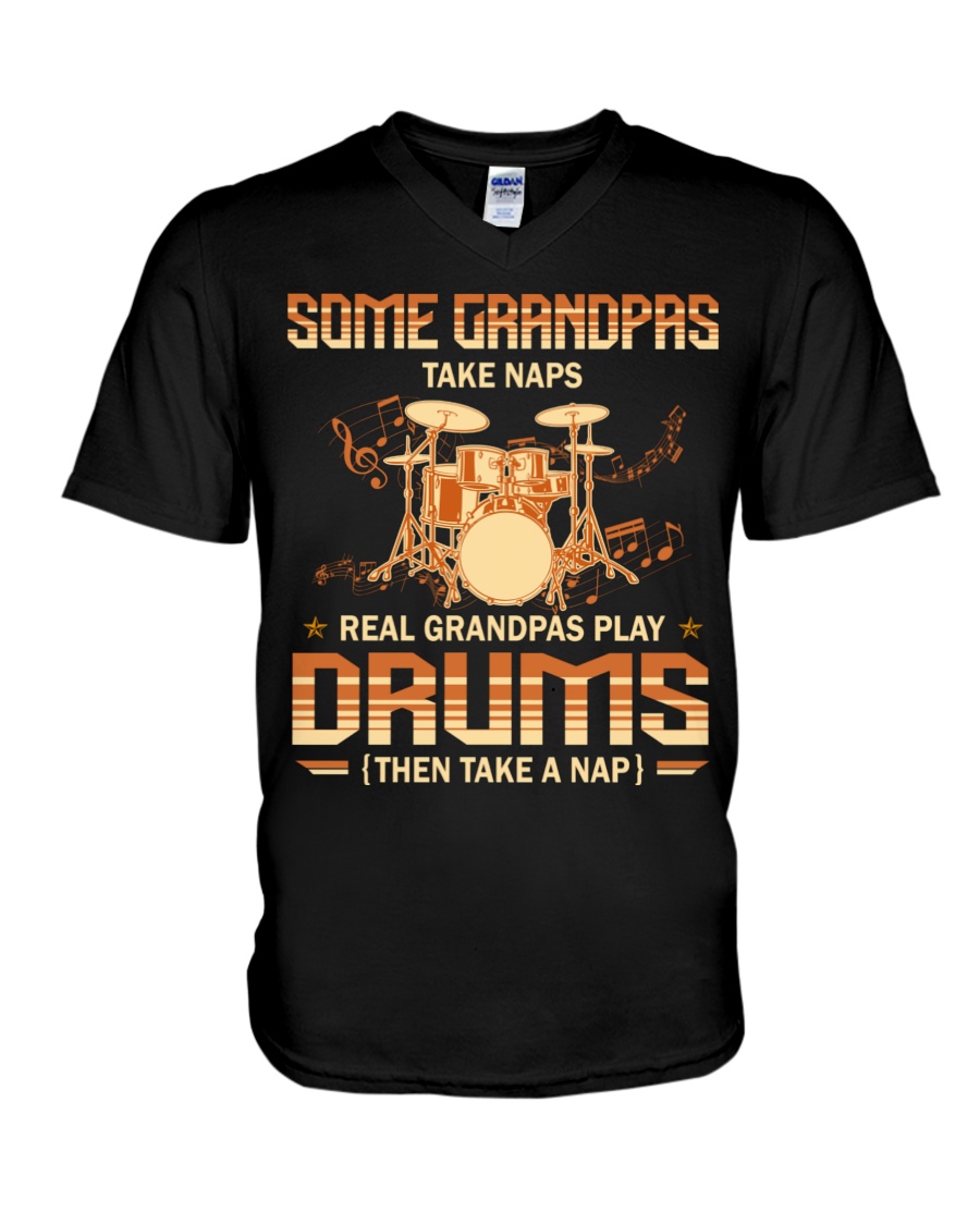 Some Grandpas Take Naps Real Grandpas Play Drums Then Take A Nap Shirt3