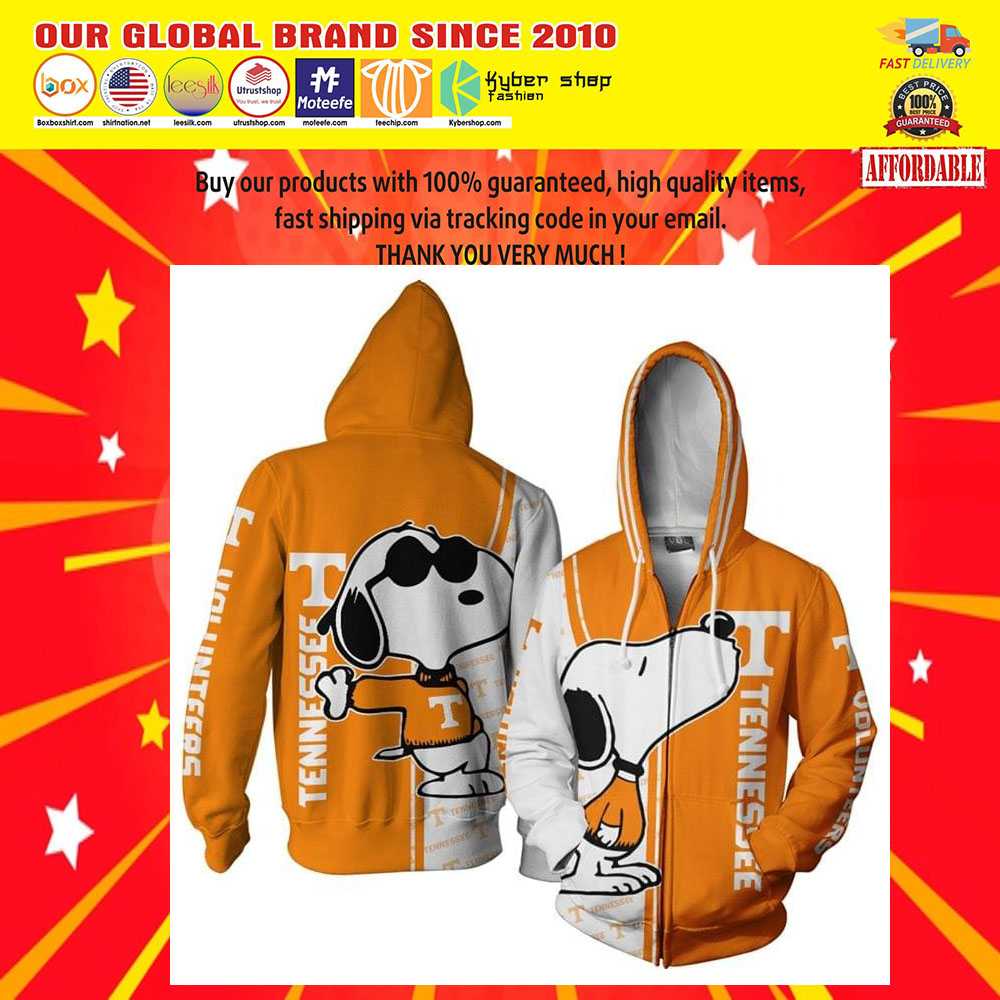 Tennessee Football Snoopy 3D Over Print Hoodie5