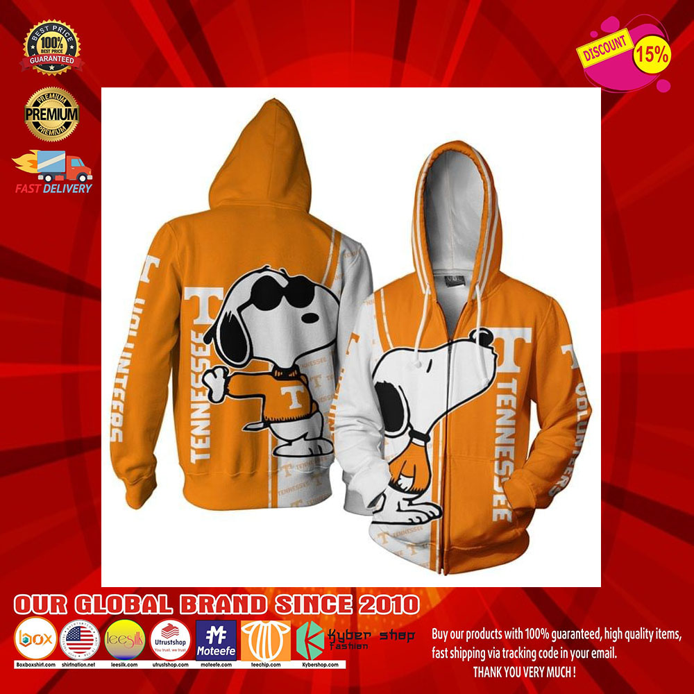 Tennessee Football Snoopy 3D Over Print Hoodie7