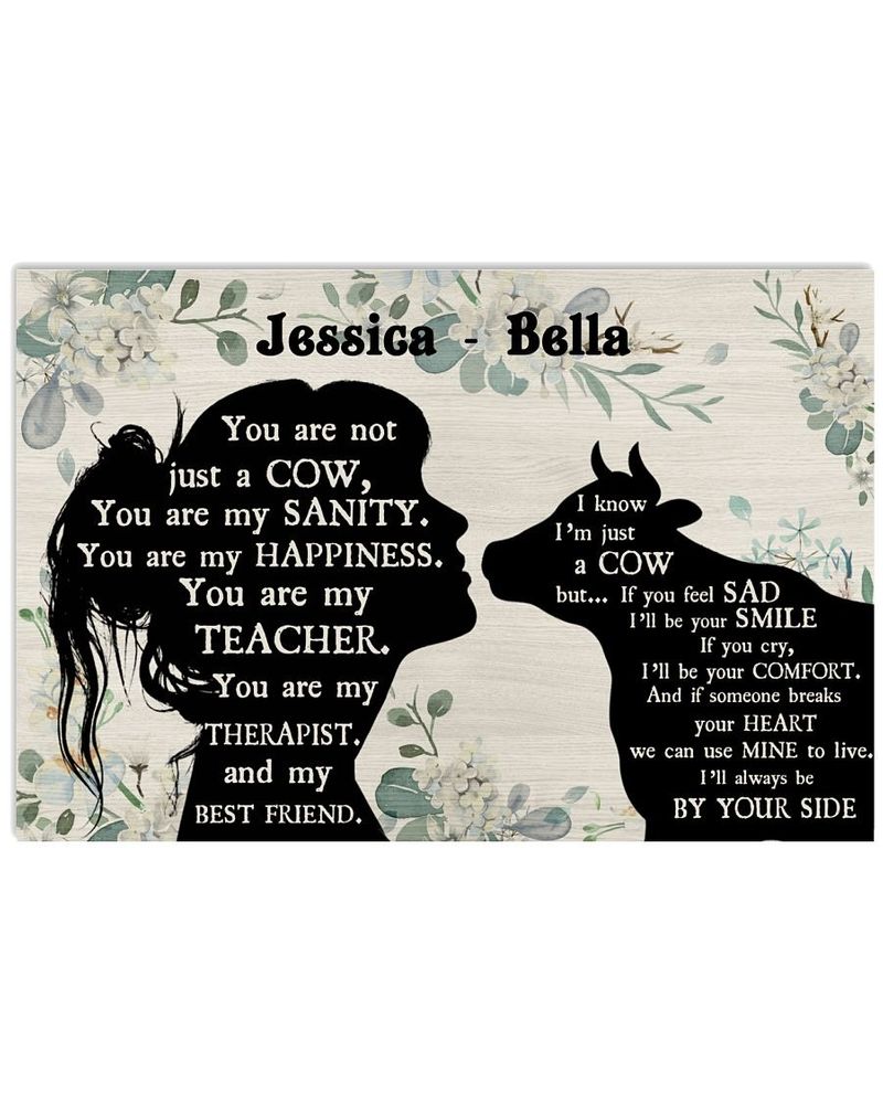 You are not just a Cow custom name poster