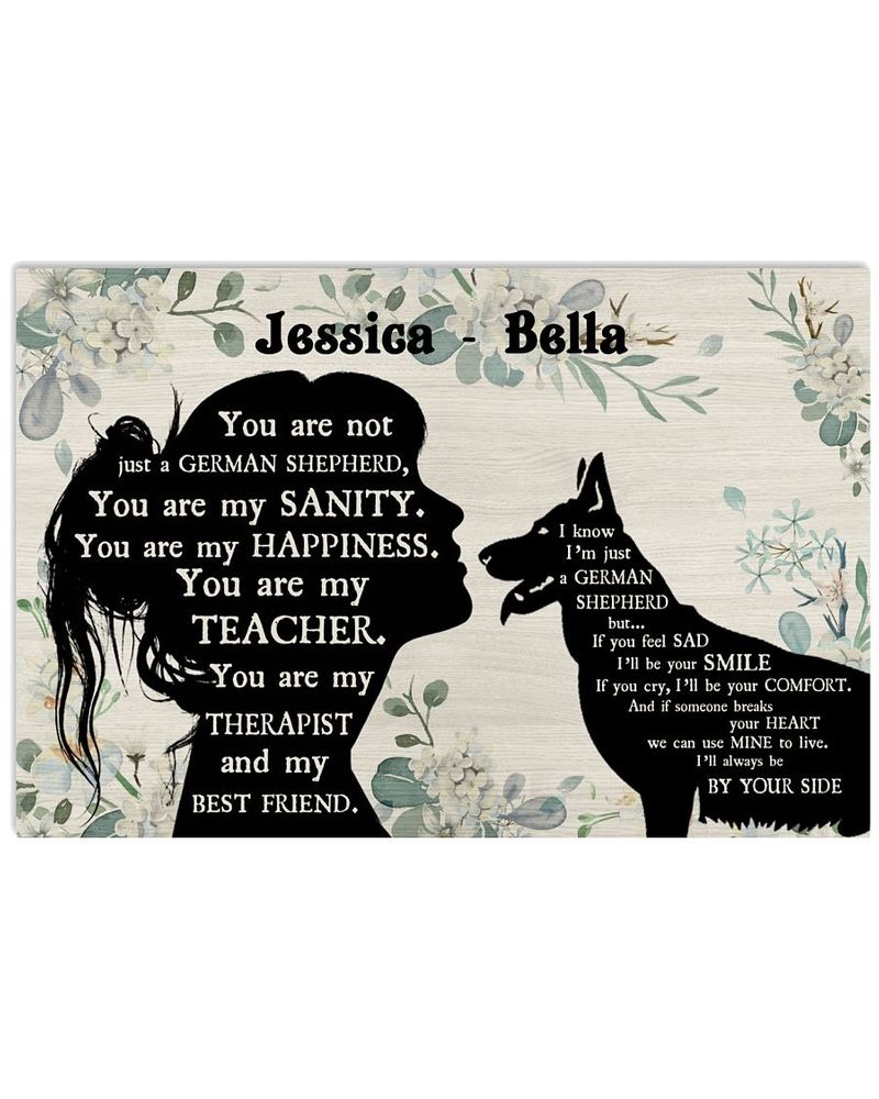 You are not just a German Shepherd custom name poster