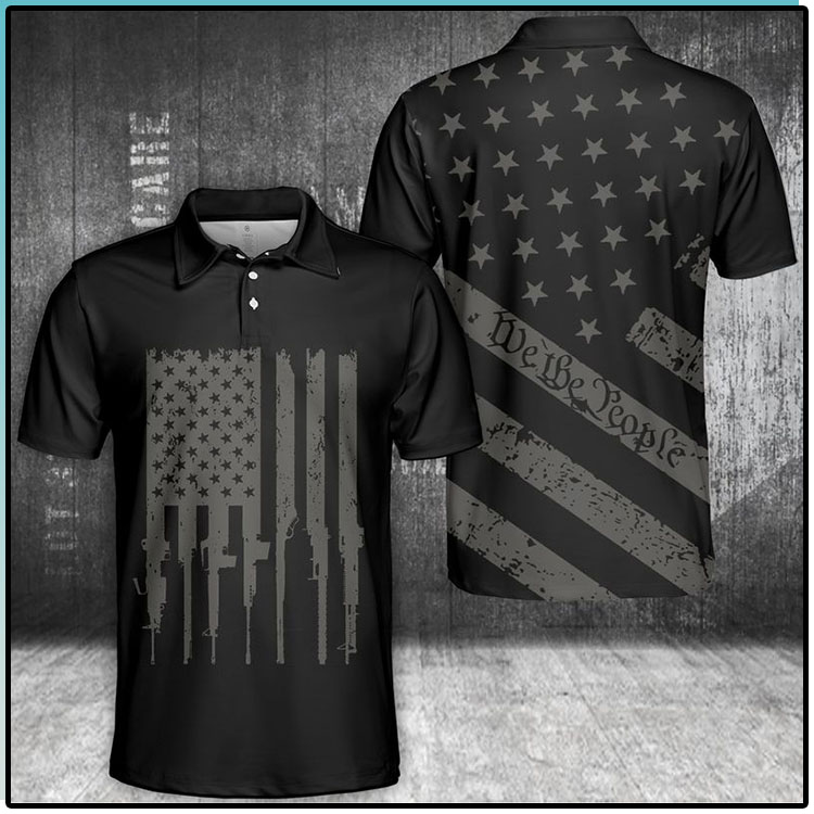 We The People U.S Flag Polo Shirt2