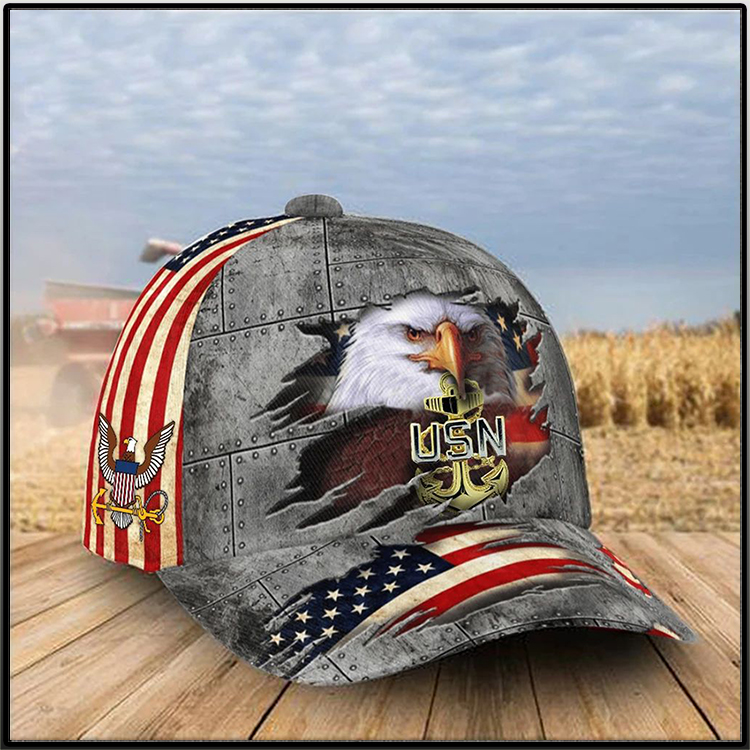 America Flag Eagle U.S Navy 4Cap1