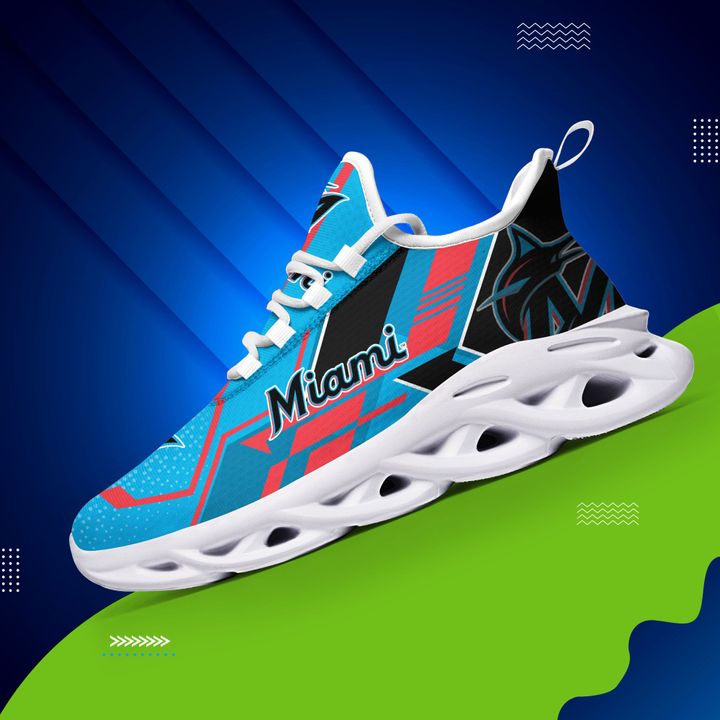 Miami marlins mlb max soul clunky shoes 1