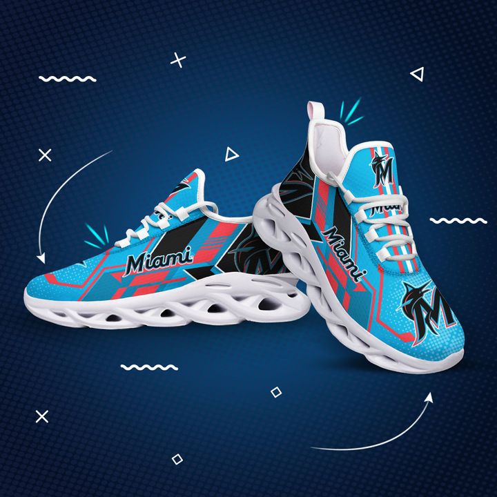 Miami marlins mlb max soul clunky shoes 2