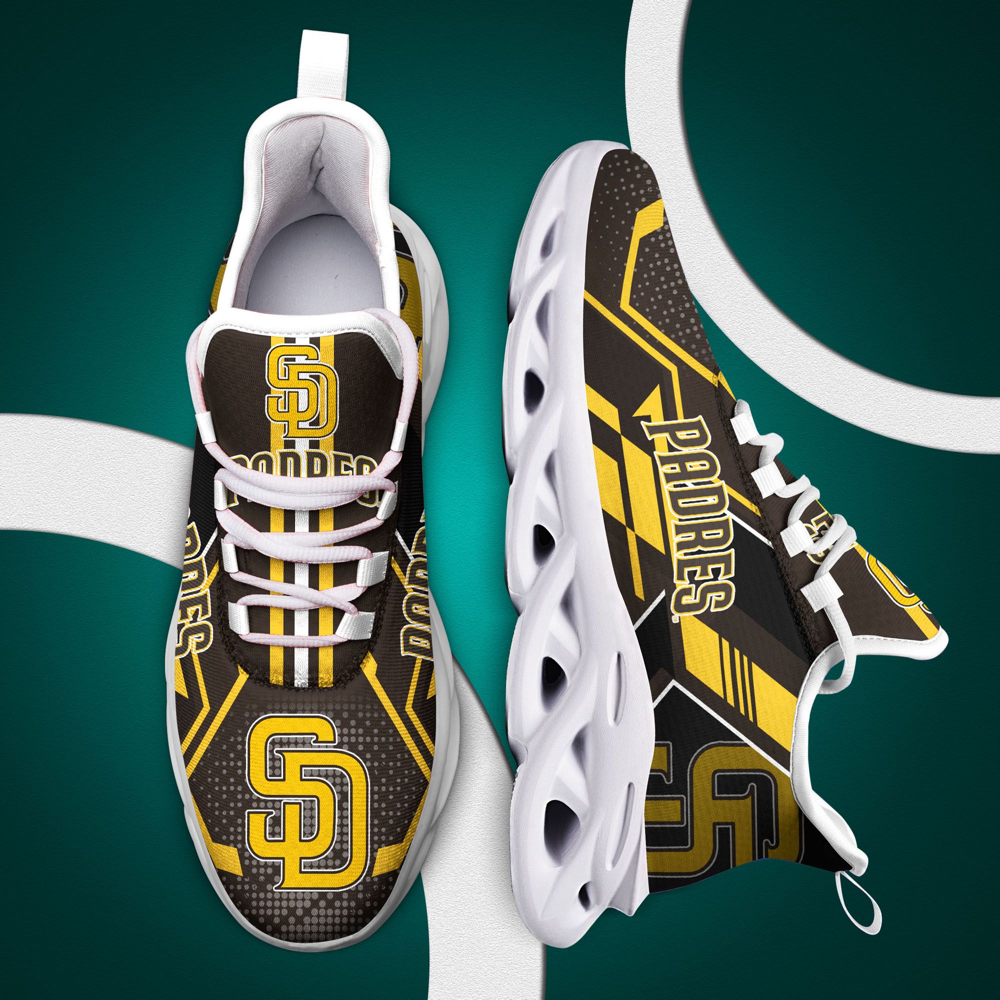San diego padres mlb max soul clunky shoes 4