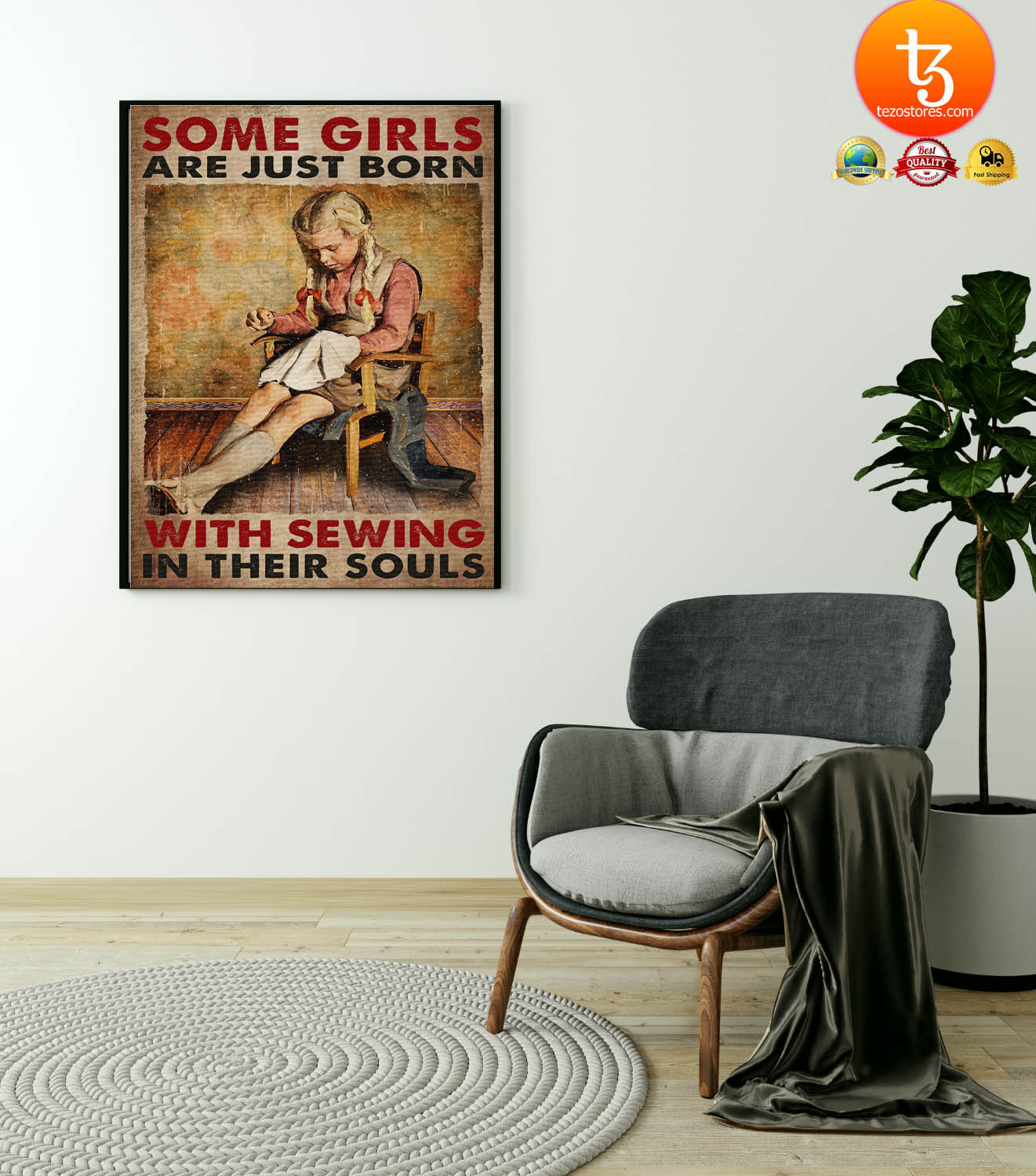 Some girls are just born with sewing in their souls poster1
