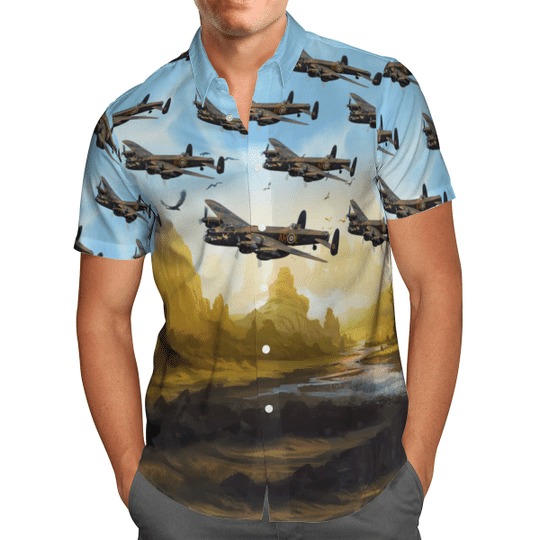 Avro lancaster bomber hawaiian shirt 1