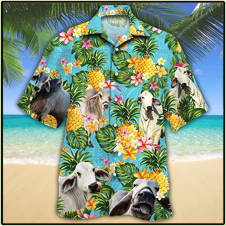 Brahman Cattle Lovers Hawaiian Shirt3