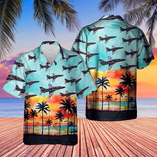 British aerospace hawk t1 hawaiian shirt 1