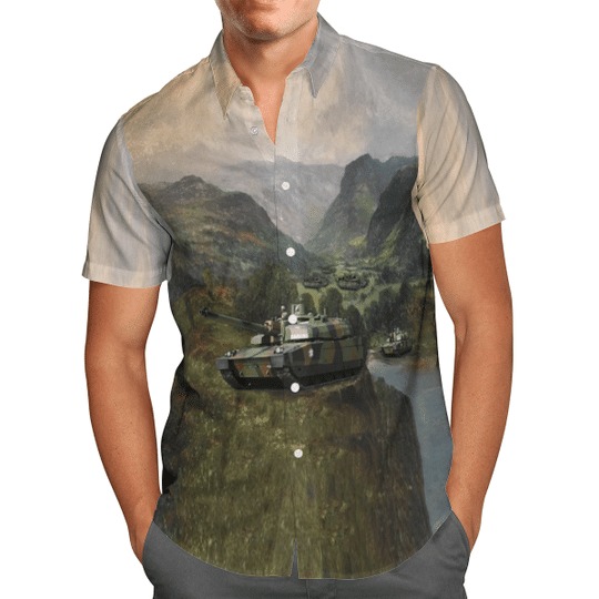 Leclerc french army hawaiian shirt and short 1