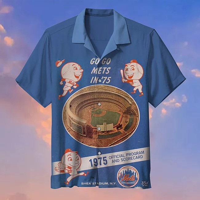 MLB New York Mets Retro Hawaiian Shirt 1