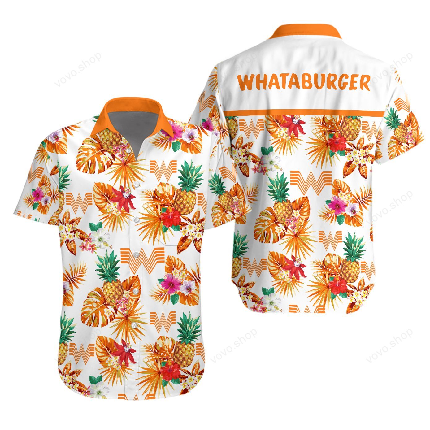 Hawaiian Whataburger shirt and short