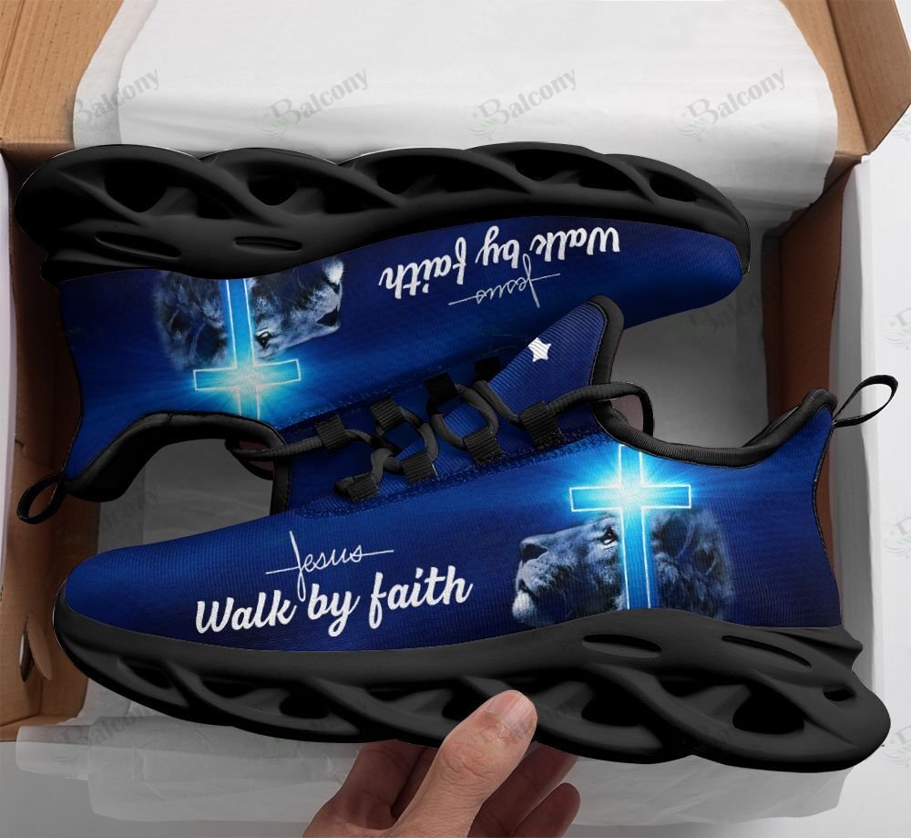 Jesus Lion walk by faith clunky max soul yeezy shoes 2