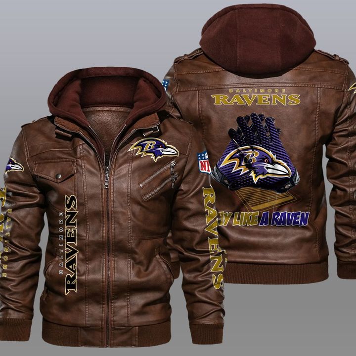 NFL Baltimore Ravens leather jacket 2