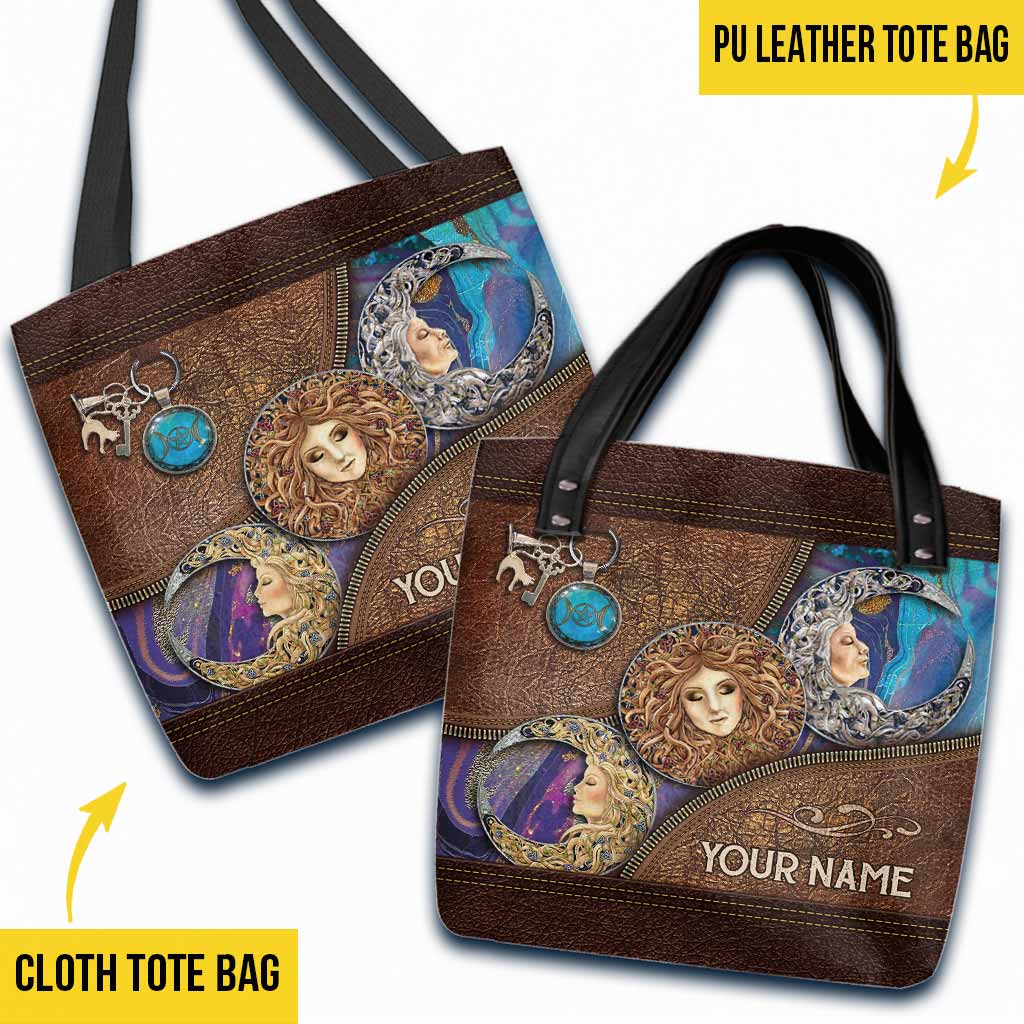 Salty Lil' Witch Triple Moon custom Personalized Tote Bag 4