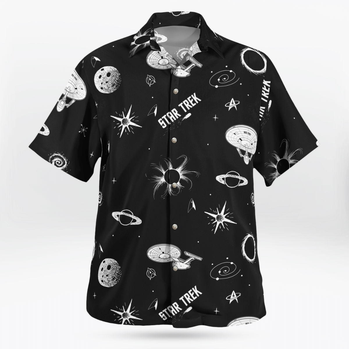 Star Trek dark galaxy Hawaiian shirt 2