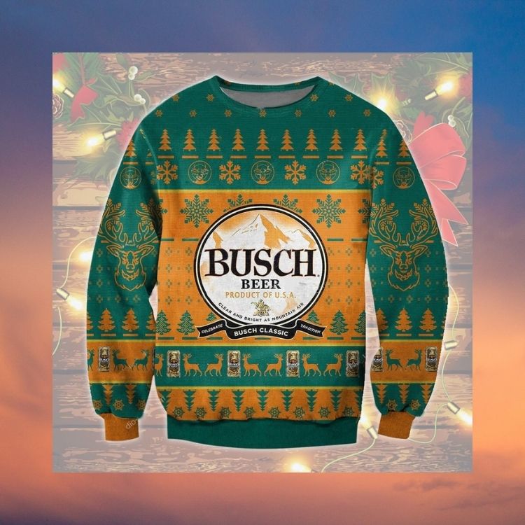 LIMITED Busch Beer Product of USA Christmas sweater 3