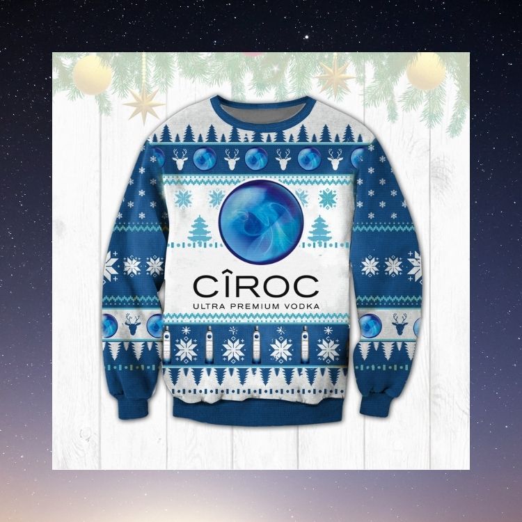 HOT CIROC Ultra Premium Vodka ugly Christmas sweater 2