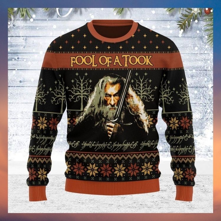 NEW Gandalf Fool Of A Took Christmas Sweater 2