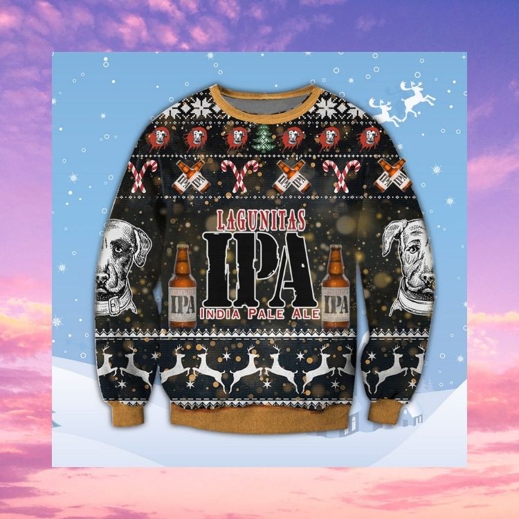 NEW Lagunitas India Pale Ale ugly Christmas sweater 2
