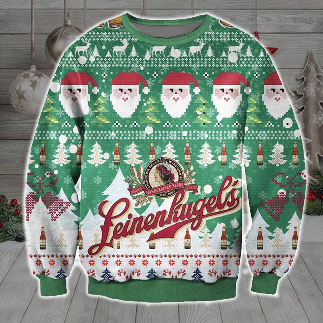 NEW Leinenkugels Santa Claus Christmas sweater 1